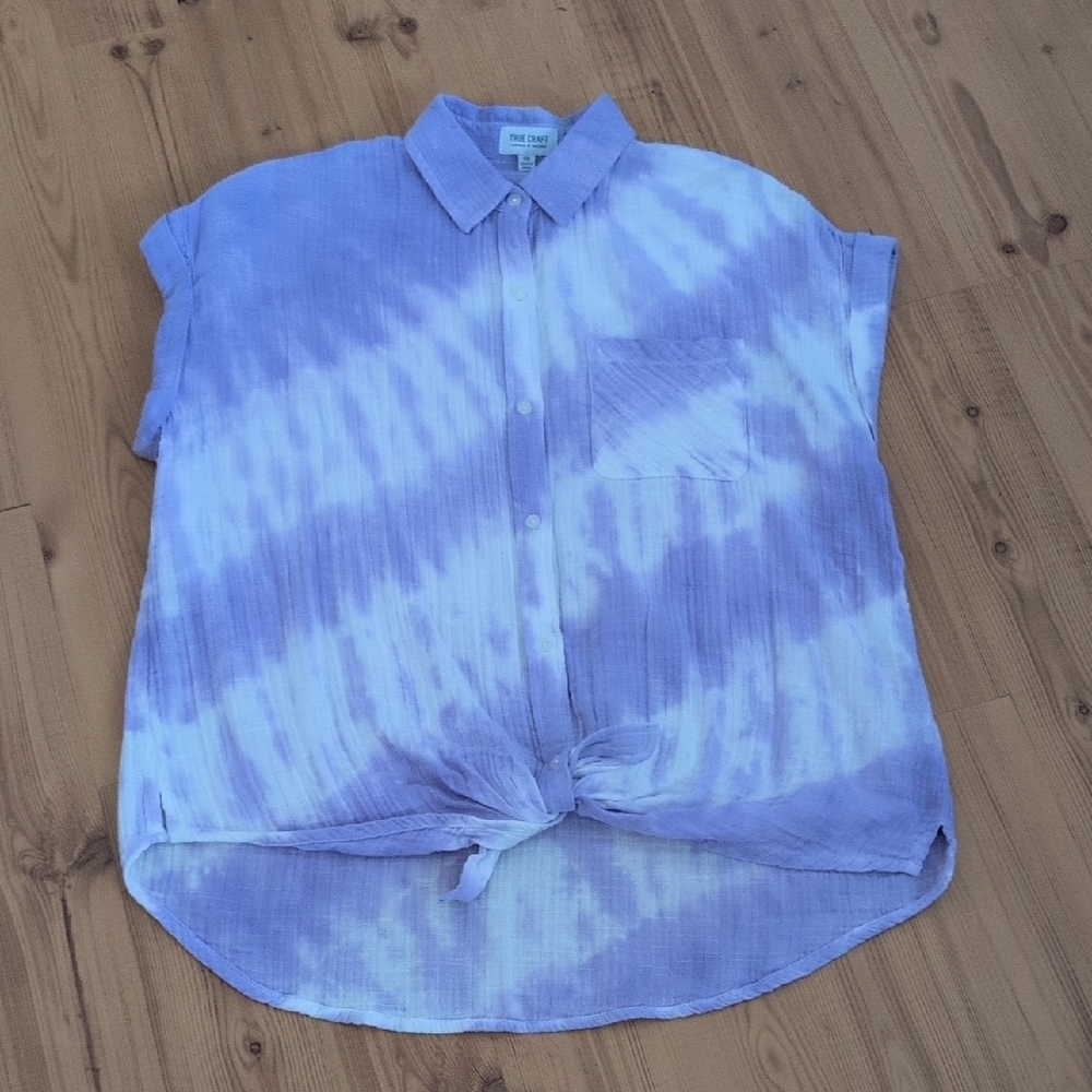 True Craft Light Purple Button-Up Shirt